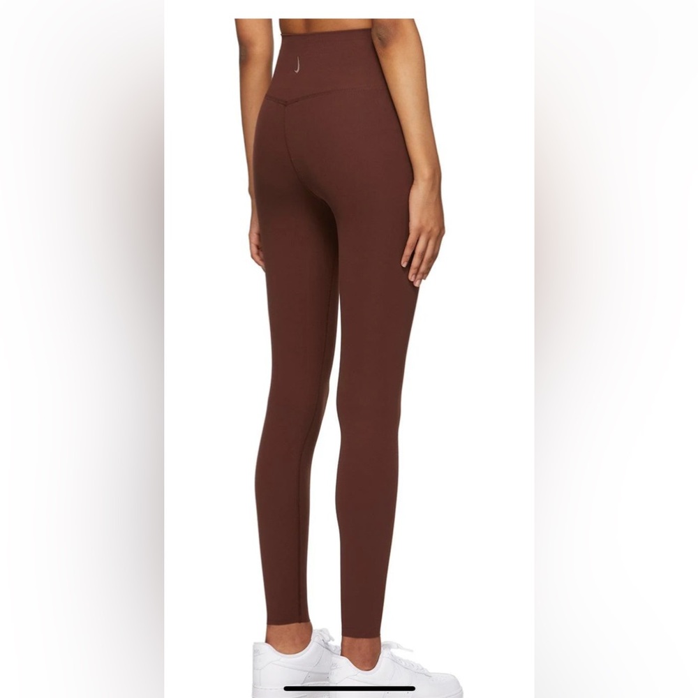 Nike yoga brown luxe high waist brown leggings